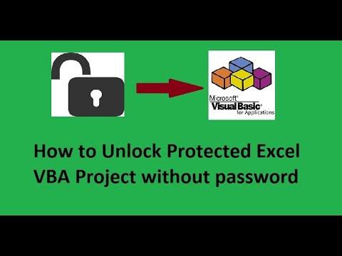 unlock vba project password
